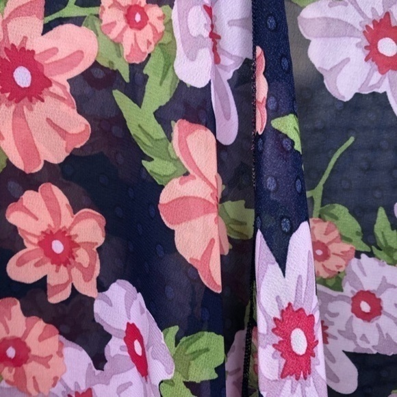 LULAROE Floral Shirley Kimono Small - Picture 3 of 7